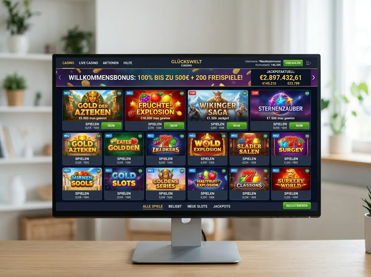 Spieleauswahl bei Qbet